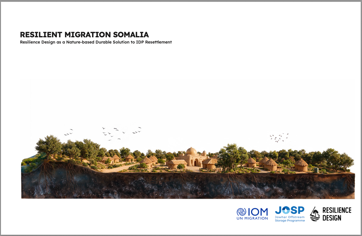 Using the Jowhar Offstream Storage Programme (JOSP) project in Somalia as a case study, this document demonstrates how Resilience Design can serve as a human-centered, ecologically grounded approach to planning and implementation in IDP, refugee, and high-density settlement contexts. 